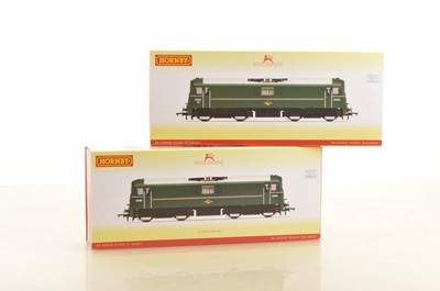 Lot 141 - Pair of Hornby 00 Gauge boxed BR green Class 71 Electric Locomotives