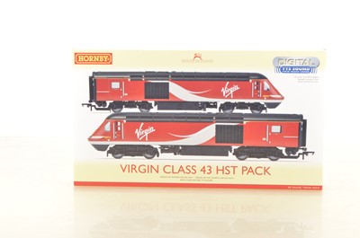 Lot 150 - Hornby 00 Gauge R3390 TTS Virgin Class 43 HST  2-Car Pack with Digital Sound