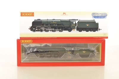 Lot 164 - Hornby 00 Gauge R3509TTS BR green Princess Coronation Class 46235 'City of Birmingham' Locomotive and Tender with Sound