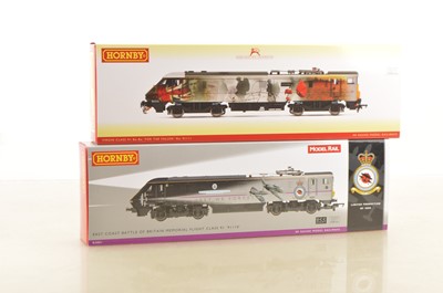 Lot 176 - Pair Hornby 00 Gauge WWII Commemorative Class 91 Bo-Bo Electric Locomotives (2)