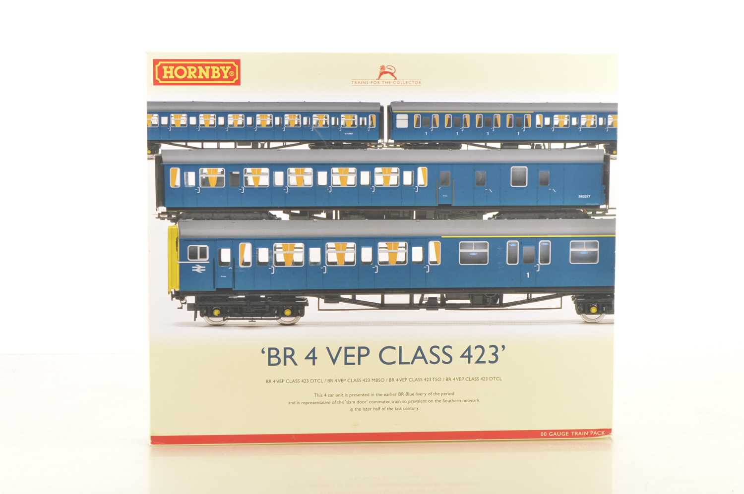 Lot 183 - Hornby 00 Gauge R2946 BR blue 4 VEP Class 423 4- Car Train Pack