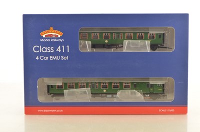 Lot 278 - Bachmann 00 Gauge 31-426 late BR SR green 4 CEP Class 411 EMU 7126 4-Car Train Pack