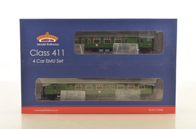 Lot 280 - Bachmann 00 Gauge 31-426B BR SR green 4 CEP Class 411 EMU 7122 4-Car Train Pack