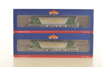 Lot 297 - Pair of Bachmann 00 Gauge 38-426 Covered bogie Polybulk Hopper wagons (2)