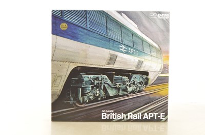 Lot 348 - Rapido Trains UK boxed 00 Gauge 924505 British Rail Swallow livery APT-E Train Pack