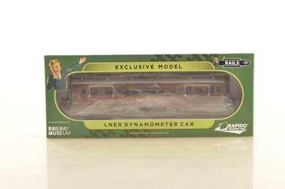 Lot 401 - Rapido Trains UK for Rails of Sheffield NRM boxed 00 Gauge 1934 LNER Teak Dynamometer Car No 23591