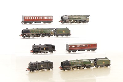 Lot 452 - Hornby-Dublo 00 Gauge 3-Rail Duchess of Montrose Locomotives and Tenders and 0-6-2T Engines and Suburban Coaches