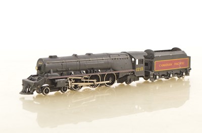 Lot 498 - Hornby-Dublo 00 Gauge 3-Rail Edl 2 Canadian Pacific black 4-6-2 1215 Locomotive and Tender