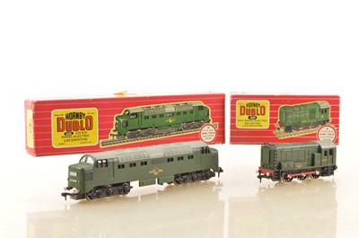 Lot 503 - Hornby-Dublo 00 Gauge 2-Rail BR green Diesel Locomotives