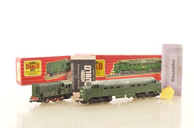 Lot 504 - Hornby-Dublo 00 Gauge 2-Rail BR green Diesel Locomotives