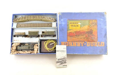 Lot 515 - Hornby-Dublo 00 Gauge 3-Rail circa 1947 EDG7 GWR Goods Train Set