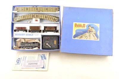 Lot 516 - Hornby-Dublo 00 Gauge 3-Rail EDP2 and EDG7 LMS Passenger and Goods Train Sets (2)