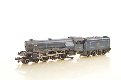 Lot 525 - Trix 00 gauge early Post-War BR blue 60103 'Scotsman' Locomotive and Tender