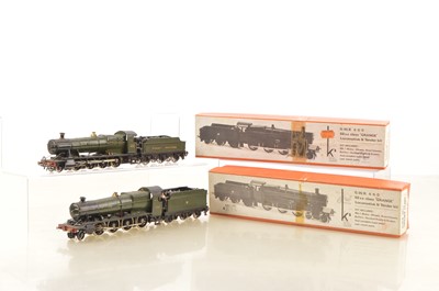 Lot 533 - K's or similar Kitbuilt 00 Gauge GWR gloss green 2-8-0 Locomotives and Tenders (2)