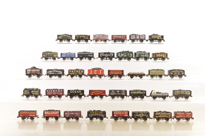 Lot 553 - Kitbuilt and modified 00 Gauge Private Owners wagons with coal loads (36)