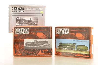 Lot 557 - Keyser 00 Gauge unmade GWR Locomotive Kits (3)