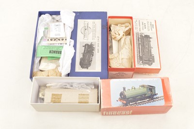 Lot 569 - Will's and South Eastern Finecast and Craftsman Models 00 Gauge GWR Steam Tank Locomotives unmade kits (3)