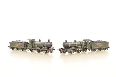 Lot 585 - Pair of Kitbuilt 00 Gauge SR olive green Wainwright and Adams Steam Locomotives and Tenders (4 including tenders)