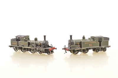 Lot 587 - Pair of Kitbuilt 00 Gauge SR olive green Tank Steam Locomotives (2)