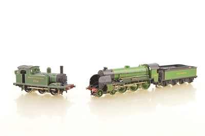 Lot 589 - Kitbuilt 00 Gauge SR malachite green King Arthur Class Class 4-6-0 Locomotive andTender and 0-6-0 Tank Locomotive