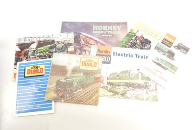 Lot 601 - Hornby Dublo 00 Gauge Catalogue 1939-1960's including 0 Gauge (7)