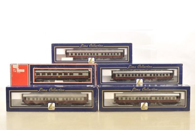 Lot 610 - Lima South African boxed HO Gauge SAR Trans Karoo maroon and grey Passenger Coaches (5)