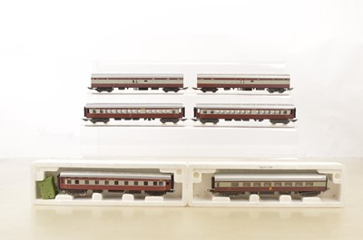 Lot 613 - Lima South African HO Gauge unboxed SAR Trans Karoo maroon and grey Passenger Coaches (6)