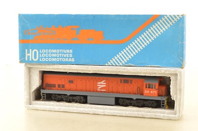 Lot 624 - Frateschi  South African HO Gauge 3141 SAR orange Class 34 Diesel Locomotive 34471