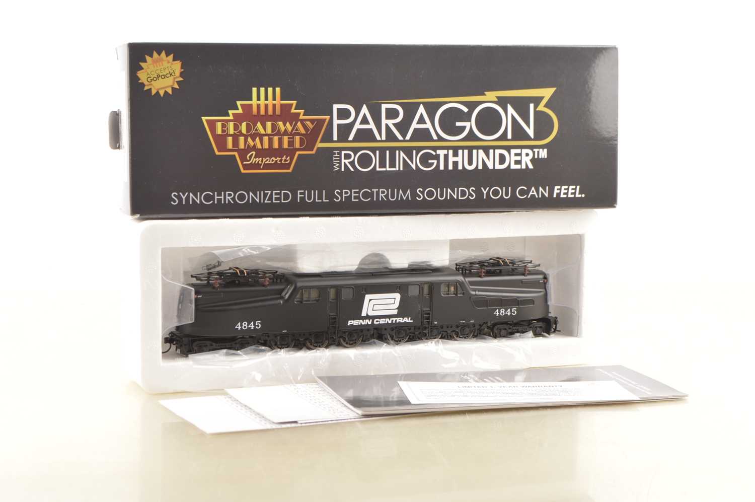 Lot 678 - Broadway Limited Imports Paragon Series 3 Rolling Thunder American HO Gauge Pennsylvania Rail Road Electric Locomotive With Tender