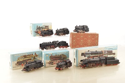 Lot 700 - Marklin German HO Gauge Steam Locomotives (7)