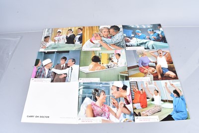 Lot 326 - Carry On Doctor Lobby Cards / Front of House Stills