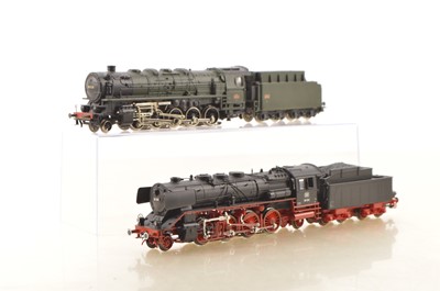 Lot 781 - Rivarossi For Marklin and Marklin German and French Three Rail Steam Locomotives with Tenders