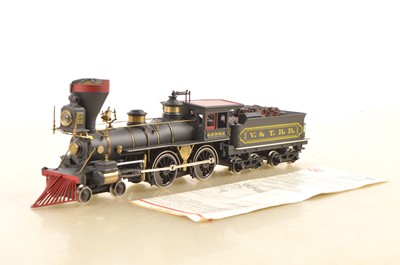 Lot 833 - A Rivarossi 0 Gauge 'Genoa' American 4-4-0 Locomotive and Tender