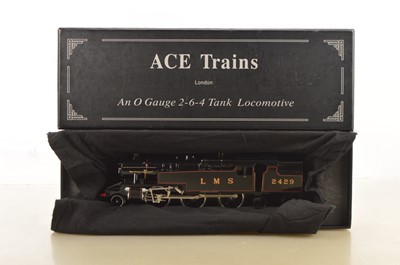 Lot 863 - Ace Trains 0 Gauge Modern issue E/8 Stanier 2-6-4 LMS gloss black Tank Loco