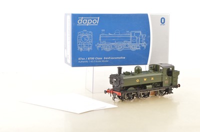 Lot 881 - Dapol 0 Gauge modern issue Ref: 7S-007-003 GWR green Class 57XX Pannier Tank Loco