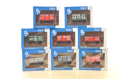 Lot 914 - Dapol / Tower models 0 Gauge modern issue Group of limited edition Oxfordshire Private owner Open wagons (8)