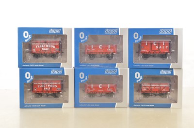 Lot 941 - Dapol for Tower Models 0 Gauge group of ICI Limited Edition Salt Van and others (6)