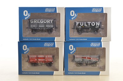 Lot 949 - Dapol for Tower Models 0 Gauge Limited Edition Home Counties Private owner wagons (4)