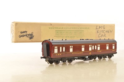 Lot 980 - Westdale or similar 0 Gauge Finescale LMS 'Kitchen Car'