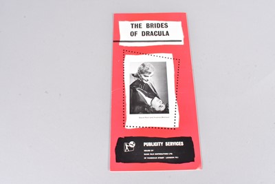 Lot 351 - The Brides Of Dracula Pressbook / Campaign Book