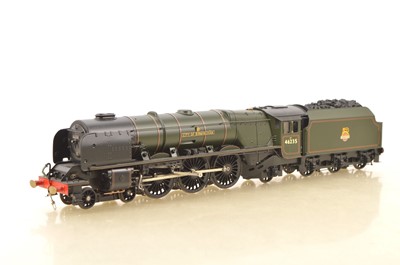 Lot 989 - G Mellor Kitbuilt Finescale 0 Gauge 4-6-2 Loco & Tender BR lined green Princess Coronation class 'City of Birmingham', 2-rail finescale electric