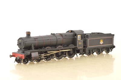 Lot 994 - unknown make white metal Finescale Kitbuilt 0 Gauge 4-6-0 Loco & Tender BR lined black Hall class 'Hazel Hall'