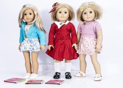 Lot 36 - Three Kit Kitteridge American Girl dolls