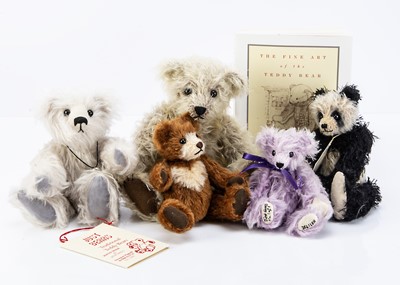 Lot 53 - Five small artist teddy bears