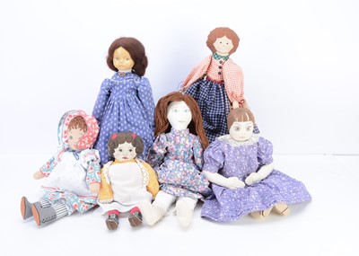 Lot 82 - Five recent fabric dolls