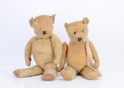 Lot 88 - Two 1930s Chiltern type teddy bears