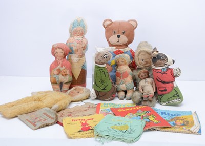 Lot 97 - A selection of Deans Rag Book Co. fabric soft toys, dolls and books