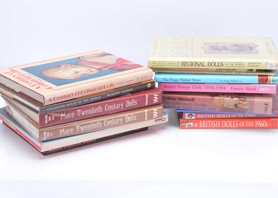 Lot 114 - A selection of reference books on  mid to late 20th Century dolls