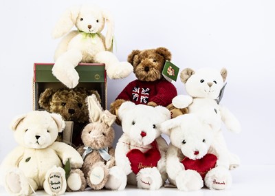 Lot 154 - Eight Harrods teddy bears