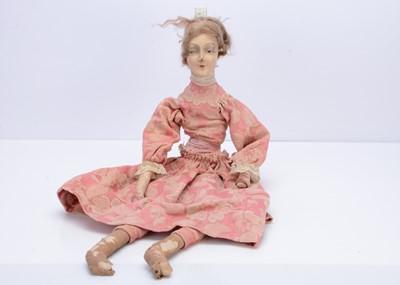 Lot 174 - A composition boudoir doll